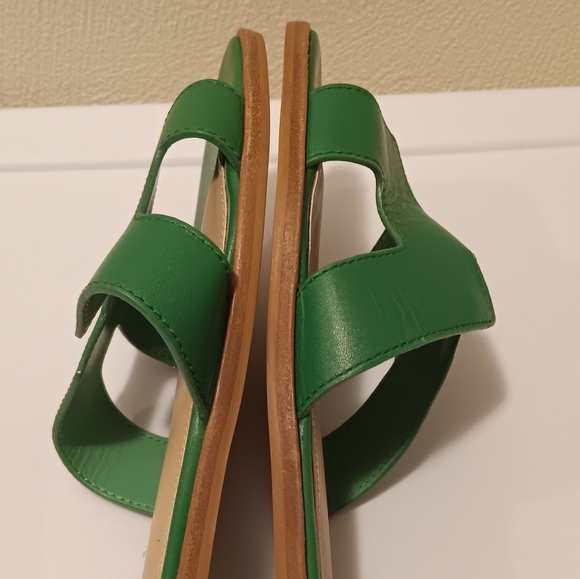 Steven New York| Hadyn Sandals Flats Slip On Kelly Green Sz 9.5/10 Resortwear - Picture 7 of 13
